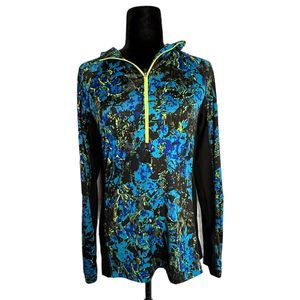 RBX Women's Black, Blue, Green Athletic Pullover, Medium, Pre-owned